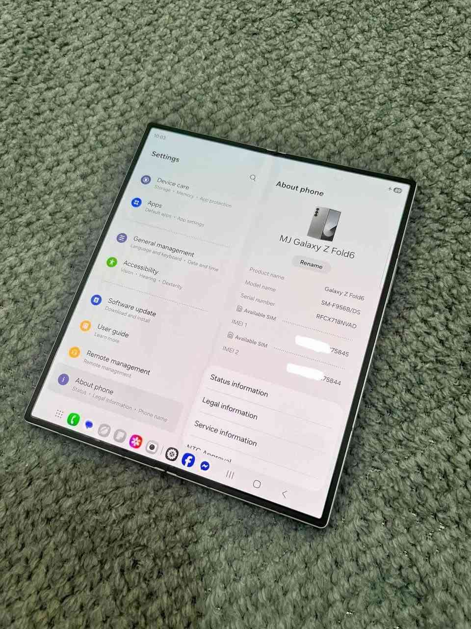 سلام عليكم
جهاز z fold 6 امريكي ذاكرة 256
نضافة 100%
يشتغل wifi only 
مقفل الشريحة locked SIM
بدون ملحقات
السعر 650 الف نهايته
توصيل لكافة المحافضات


**إذا كنت صاحب هذا الإعلان وتريد حذفه لأي سبب، رجاءا أرسل رسالة إلى الدعم الفني**