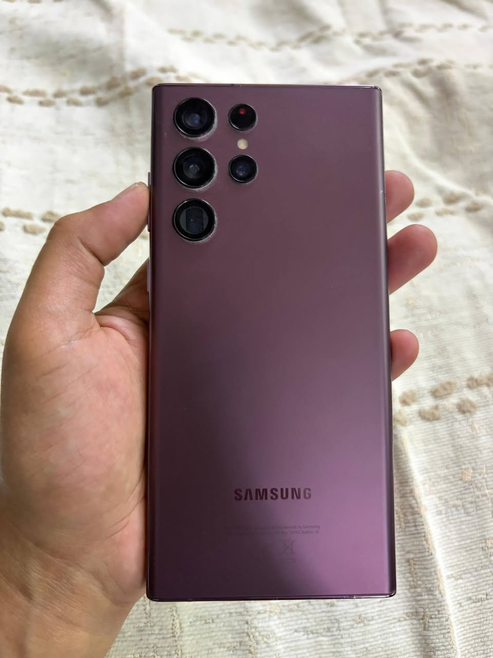 للبيع سامسونگ S22 Ultra 🔥
الجهاز نظيف جداً والاستعمال مرتب، مواصفات قوية وكامرة خرافية 📸

✔️ مبدل شاشة أصلية وظهر اصلي وكالة ( الجبال )
✔️ الأداء ممتاز بدون أي مشاكل
✔️ البطارية جيدة
✔️ الشكل مرتب والجهاز جاهز للفحص
السعر 550 الف 

بغداد


**إذا كنت صاحب هذا الإعلان وتريد حذفه لأي سبب، رجاءا أرسل رسالة إلى الدعم الفني**