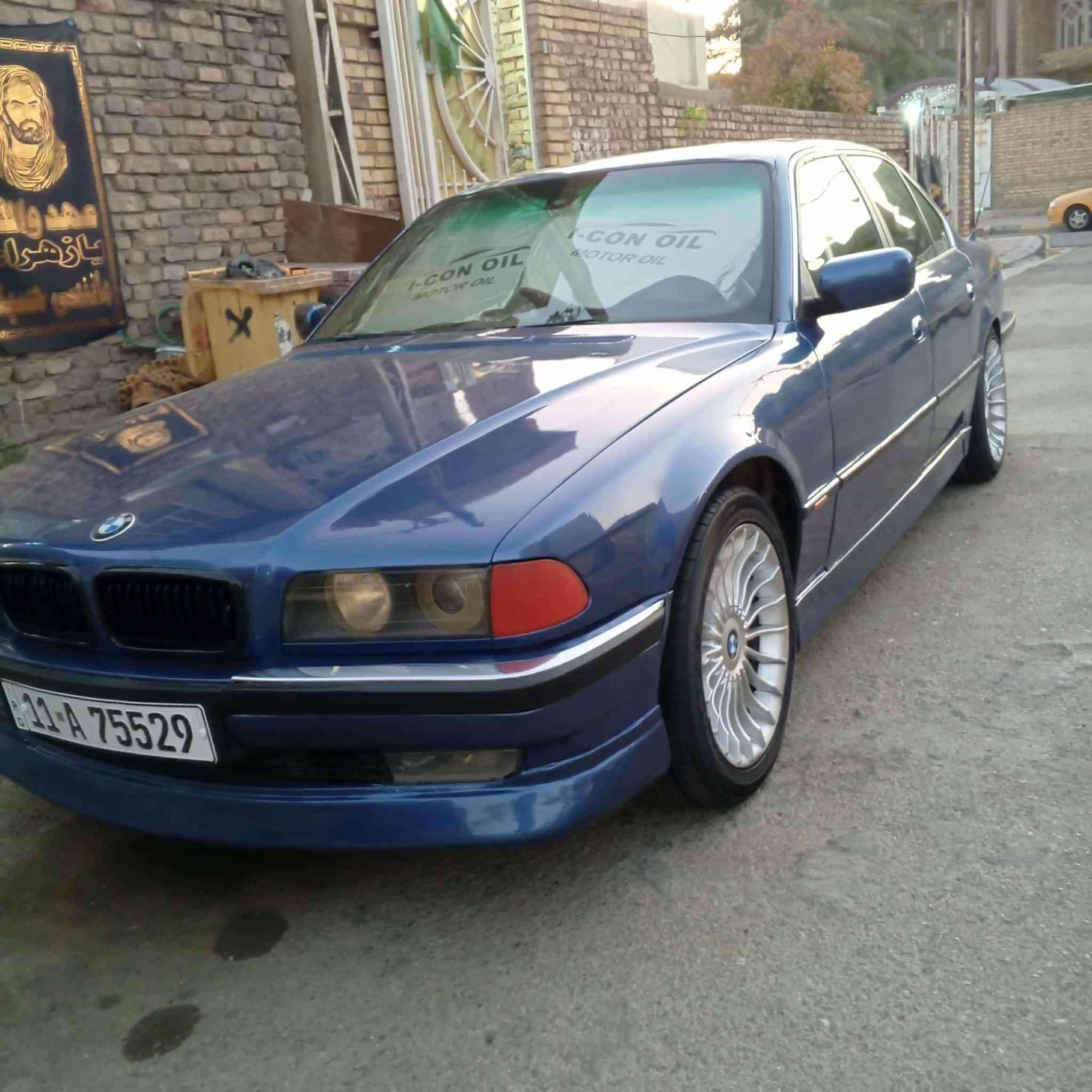 BMW 730  E38
موديل 1995
محرك 8سلندر
مصبوغة للجمالية اثر جراد 
ويل 18البينا جديد
تخم تاير جديد 
بطارية جديدة 
رقم بغداد انكليزي بأسمي 
السيارة جاهزة وحلوة ابلادية فقط صبغ بدون حادث 
مراوس E66 او E60 او بيع 
السعر 80 
***********

