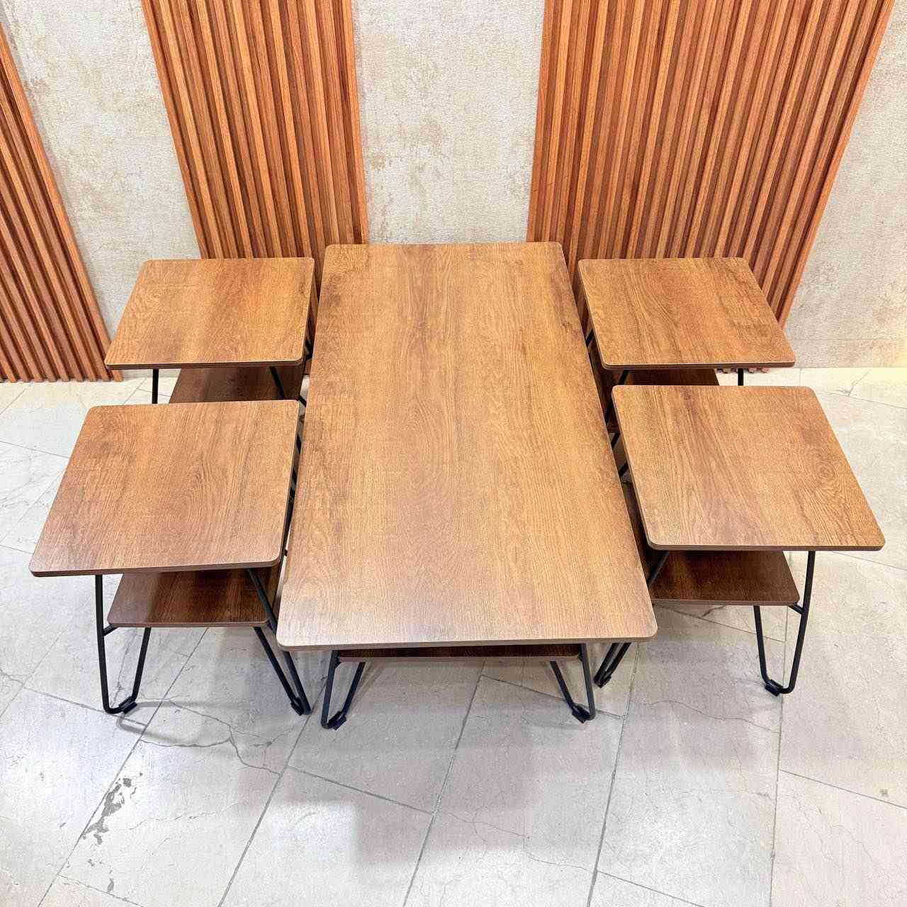 سيت طبله 4+1 سطح خشب Hdf
رجل حديد صبغ حراري 
قياس الطبله الكبيره 
ارتفاع 45 سم 
عرض 60 سم 
طول 120 سم 
قياس الطبله الصغيره 
ارتفاع 50 سم
عرض 40 * 40 سم مربع بغداد, العراق


**إذا كنت صاحب هذا الإعلان وتريد حذفه لأي سبب، رجاءا أرسل رسالة إلى الدعم الفني**