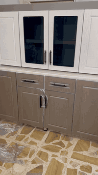 كاونتر تفصال داخل المنيوم بلوك وخارج HDF قياس مترين ونص وسنك متر ونص ع...