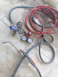 بطلين اوكسجين واستيلين هن والملحقات كيجات 2 ويده وصوندة طبگ 10 امتار  ...