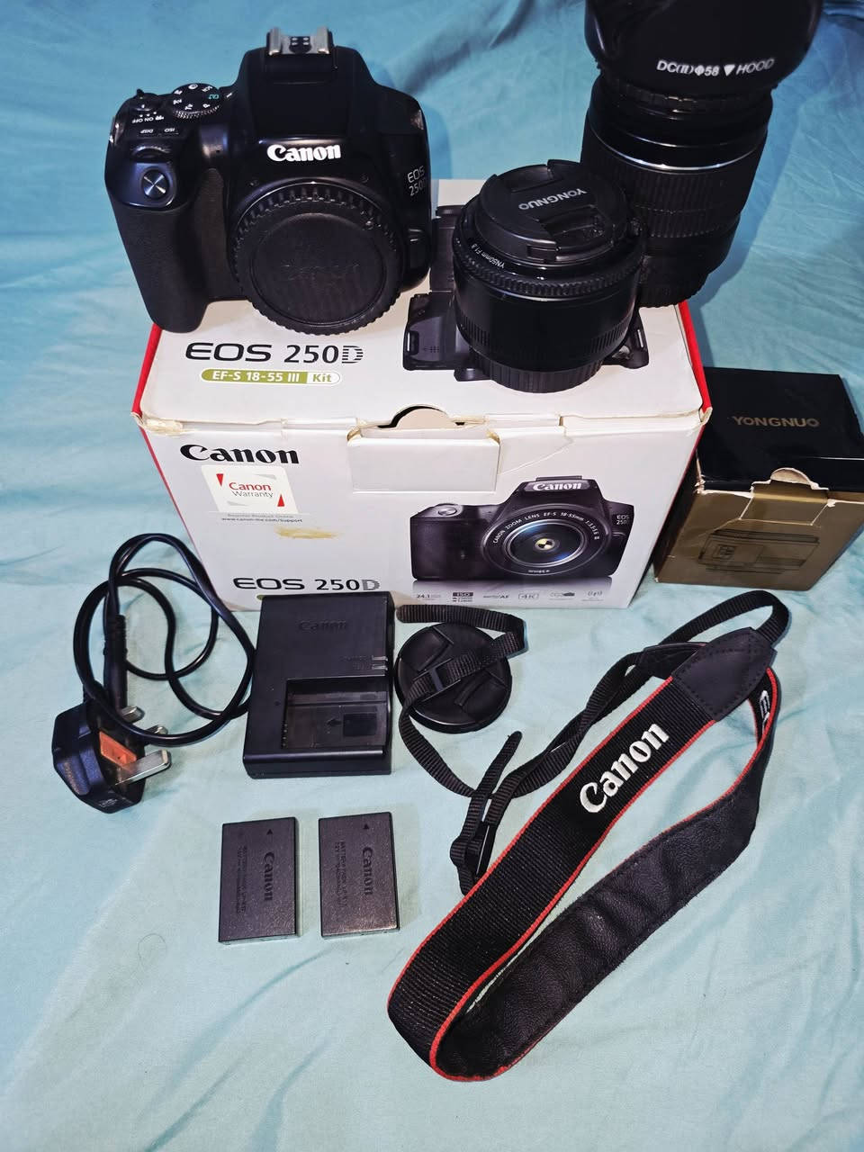 Canon 250d
كاميرا كانون 250d مع عدسة 18.55 مع عدسة 50 

كامرة جديدة استعمال قليل 

كارتون . شاحنه . بطارية عدد 2 . حزام . هود 

السعر 600 الديوانية


**إذا كنت صاحب هذا الإعلان وتريد حذفه لأي سبب، رجاءا أرسل رسالة إلى الدعم الفني**