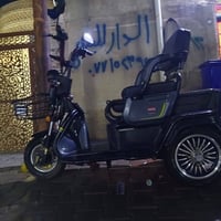 دراجة شحن 3 تايرات نضيفة شغالة سعر 550 وبيها مجال مكان حسينية 07715239...