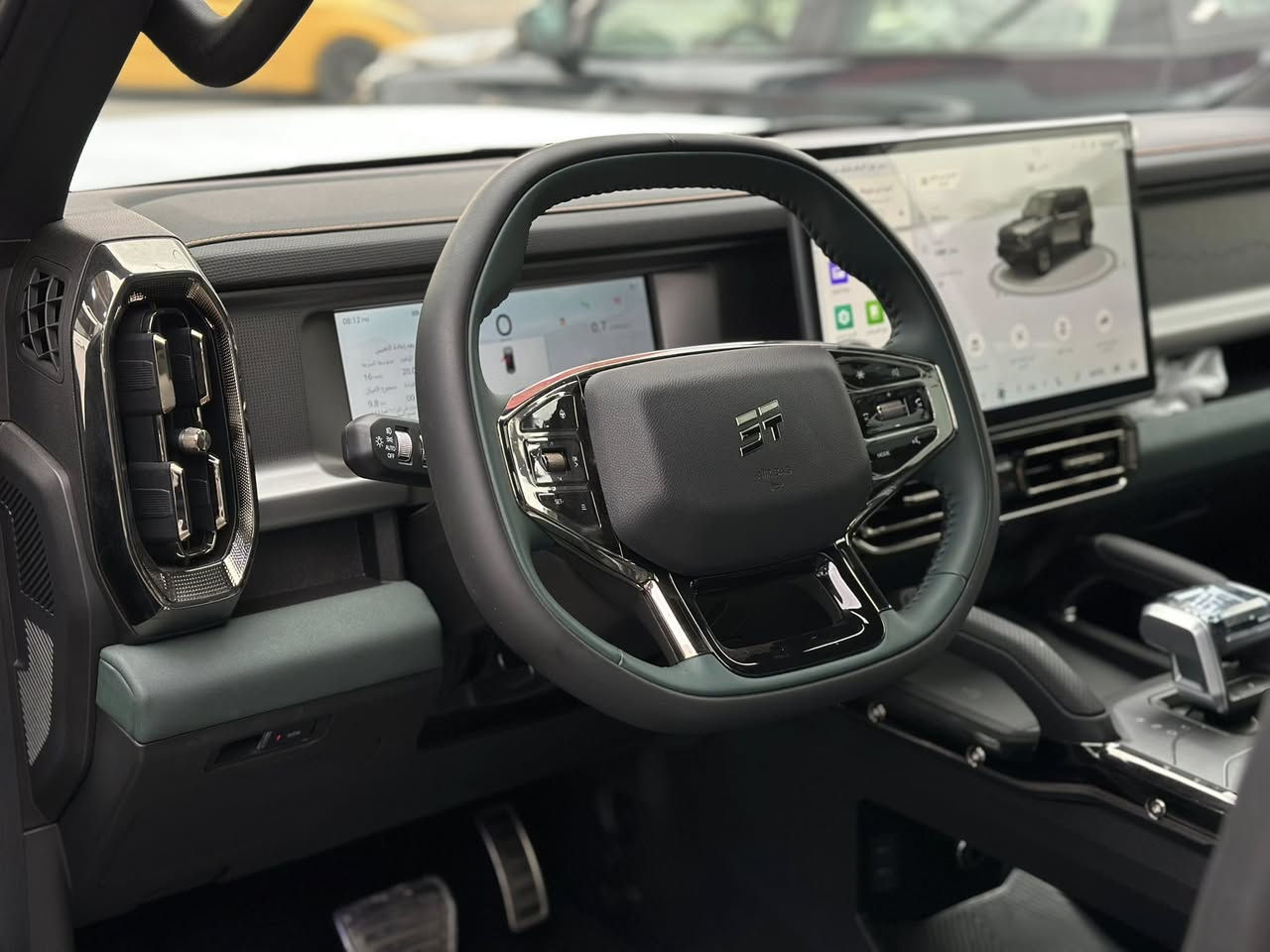 (بسم الله الرحمن الرحيم) 

جيتور T2 🔥 فئة Star Guard 💣2026 🌟 (حارس النجوم)

أحدث ونسخة من الجيتور T2 New 💥

فول مواصفات 1/1 💯 :

#داخل زيتوني احزمة برتقالي 💚🧡

1- بنوراما 🕳️
2- بصمة 🔐
3- كشنات تدفئة تبريد 🔥❄️
4- كامرات 540 درجة 👀
5- شاشة تفاعلية على الصوت 🖥️🔊
6- فور ويل 🎮
7-انارة LED محيطية 💡
8- تحديد مسار 🚇
9- توقف تلقائي للصدمات 🚄
10- سستم سماعات منن SONY
11- كير كرستال 🎡
13- كرسي مساج 🫆
14- باب الصندوق شفط 🦾
وباقي كثير من المواصفات 

#الون : Matte Green💣💣

حجم المحرك : 2.000 تيربو ✅

السيارة زيرو 0  ✅

السيارة #ضمان 10 سنوات من شركة هارلم 👌 ✅

مرقم بغداد ✅

#السعر 45.000 مليون 
للاستفسار الاتصال على الرقم 

***********
***********
#مسلم الخفاجي 

بغداد/ الكاضمية
