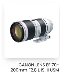 عدسة كانون • 70-200مم • f2.8