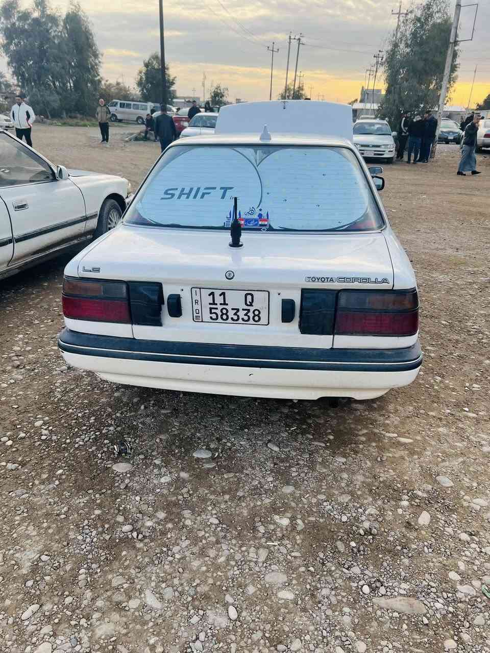 سلام عليكم كورلا شطح موديل1990يسرى بلادي كير ومكينه شرط صبغ للجماليه لاطخه ولاضربه رقم بغداد دولي تحويل ثاني يوم سنويه لل2030تدفئا تبريد شغال تخم تاير السياره جديده بعد احله من الصوره السعر 48 وبيهه مجال مكان ديالى حمرين 
***********
