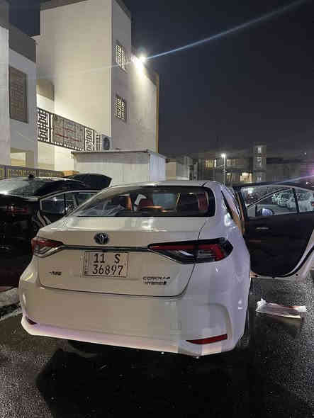 السلام عليكم 
كورلا هايبرد ٢٠٢٢ جيل الاول علامه تيوتا الزركه
 ماشيه 45 السياره السعر ١٣٩ وبيها مجال 
***********
