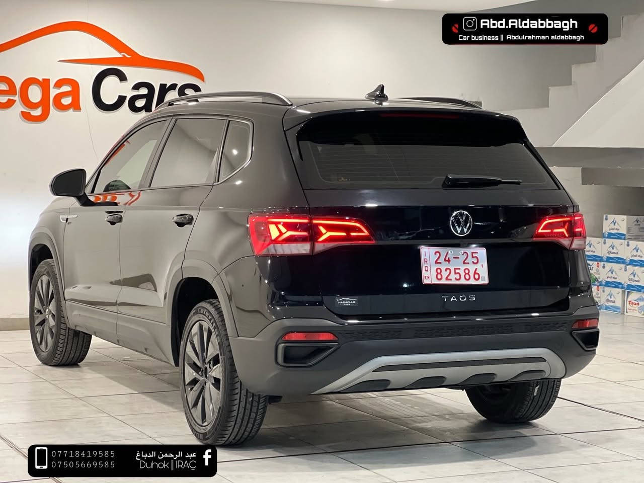 فولكس واكن تاوس 2024 S 
VOLKSWAGEN TAOS
ماشيه 36 الف ميل فقط 
مواصفات S بصمة، هاند بريك الكتروني ، 
تحكمات بالستيرن  تحديد مسار ، شاشة ديجيتال 
وباقي المواصفات معروفة 
ضرر السيارة 
جاملغ السايق صبغ و ربع الباب 
بدون ايرباك كلها بلادي 
3VV5X7B27RM053041
السيارة كاتى تترقم شمالي 
السعر : 168$ ورقة و بيها مجال 
مكان السيارة دهوك معارض الجديدة 
لباقي التفاصيل تواصل ع الارقام واتساب 
***********
***********
