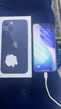 ايفون ١٣ عادي ١٢٨ جديد بس مفتوح من الباكيت مايشتغل شبكة امريكي مقفول ش...