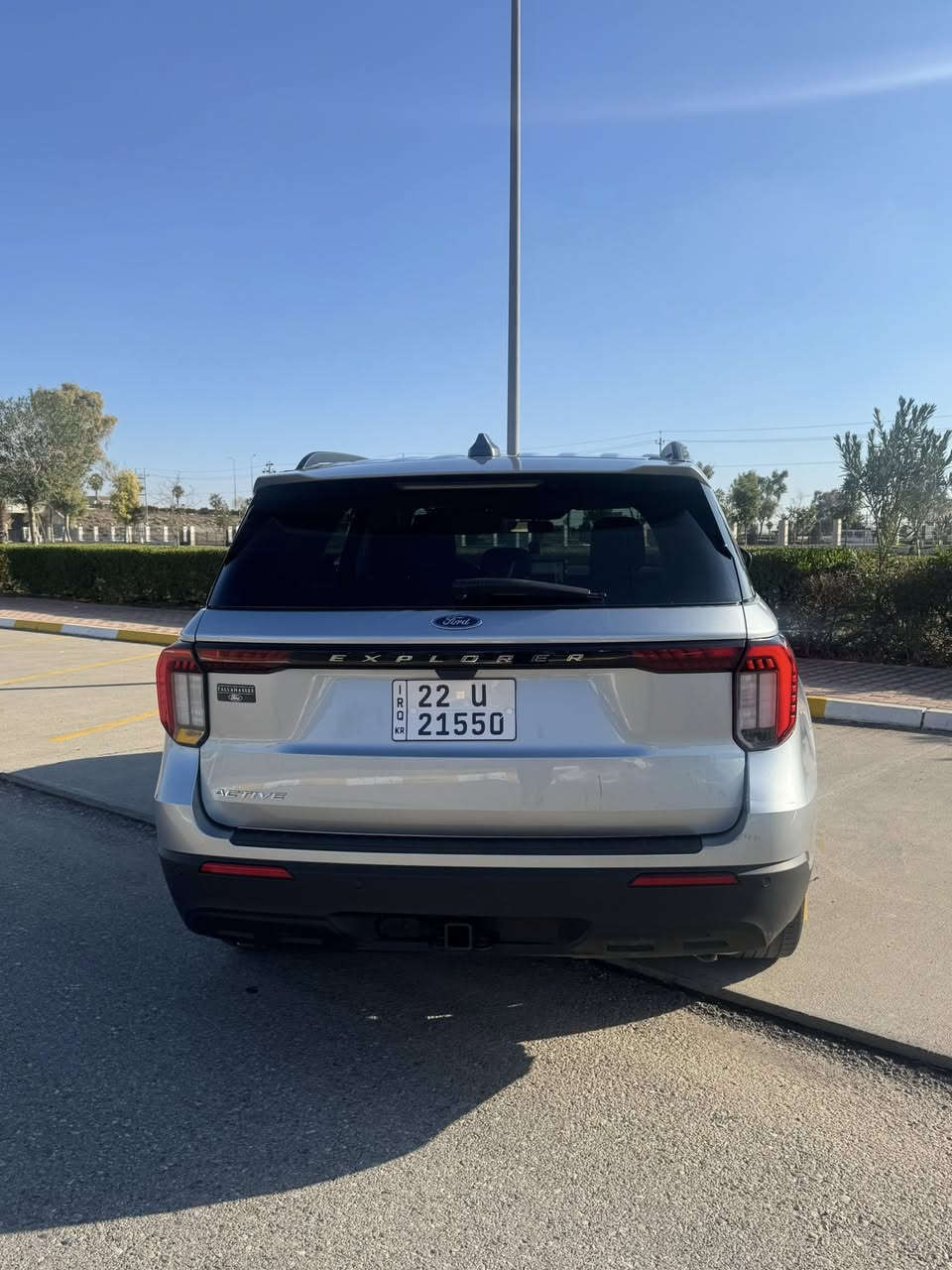 Ford explorer 2025 Active
العداد 5300 الف ميل زيرو 
الضرر جاملغ امامي وطرف باب السائق صبغ والبنيد مبدل  
ويوجد pdr قليل في الصندوق صور الضرر مرفقة بالاسفل 
#المواصفات 
 - شاشة كبيره - رادار امامي (تحديد مسار) -رادار جانبي (نقاط عمياء)- رادار خلفي (التحذير من الاصطدام)  -كشنات كهربائي
كشنات تدفئة+ هاند بريك بصمة
Auto Stat
Auto Stop
السيارة مرقم 
السعر 280 وبيها مجال قليل جدا 
موقع السيارة اربيل 
للاستفسار ***********
