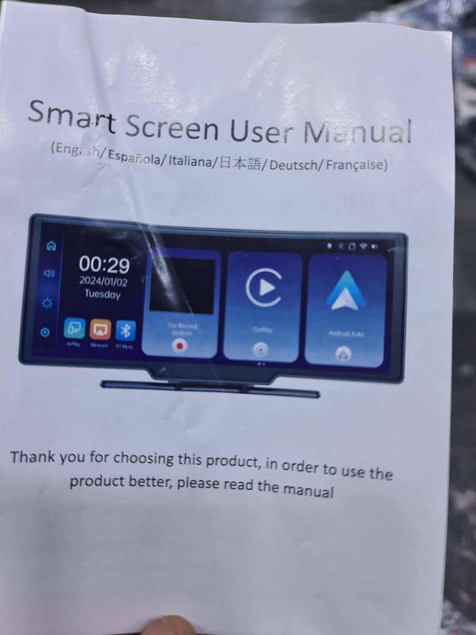 داش كام شاشة لمس ليلي نهاري للسيارة. كامرة أمامية وخلفية. منفذ تابسي وعلى الجداحة كامل مواصفات. تدخل على الكوكل وشوف شنو المواصفات الي بيها. السعر 60  الف مع التوصيل خاص او على الرقم ***********..
