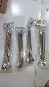 ملاعق أم القصبة • ستيل أصلي • بفرشاة تنضيف