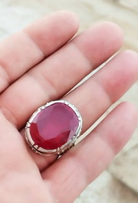 ياقوت كشميري • صياغة يدوية • حجم راهي