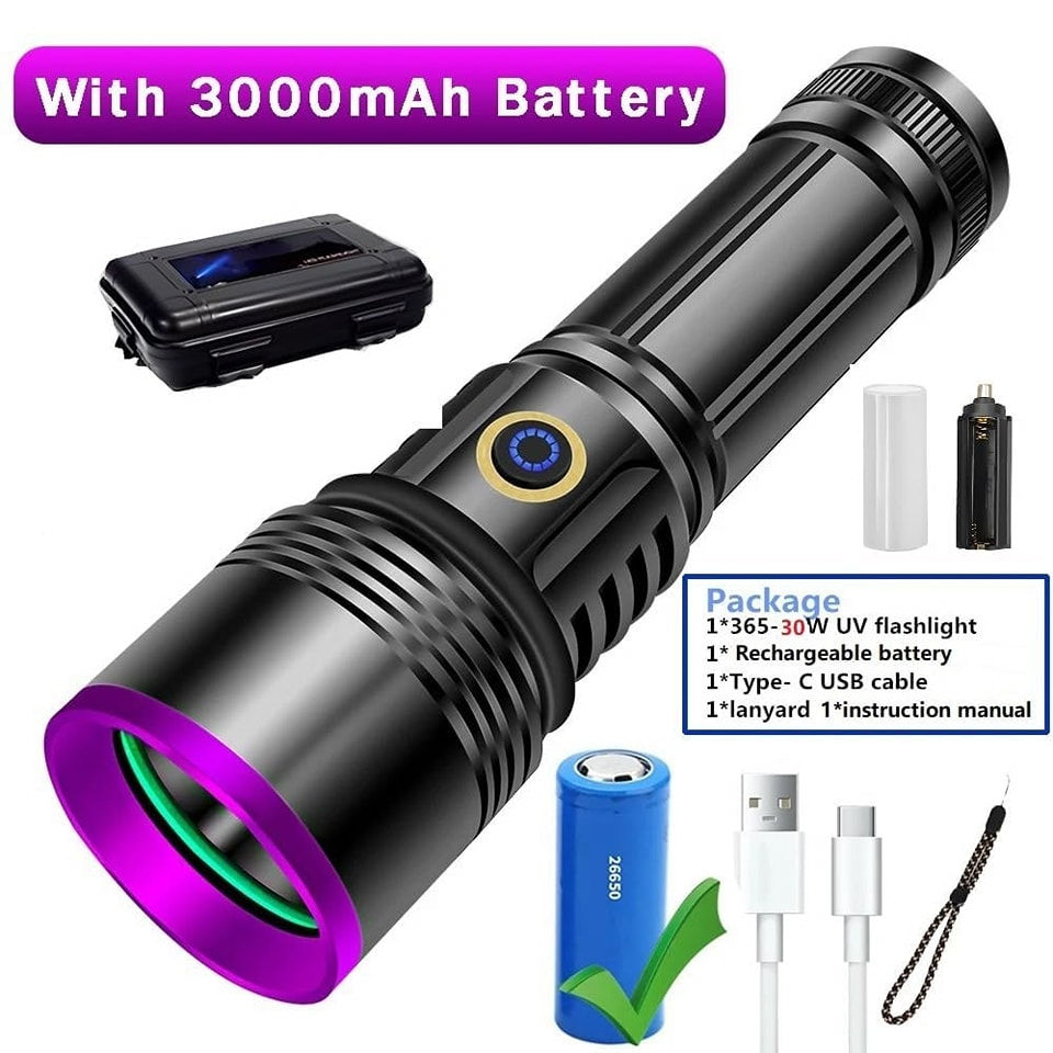 لايت UV
30 واط
30W 365nm UV Flashlight USB Rechargeable UV Light High Power Black Light Flashlight for Pet Urine Detection, Resin Curing, Minerals, Blood tracking, Scorpion, Rockhounding, Yooperlites, A/C Leak Detect


**إذا كنت صاحب هذا الإعلان وتريد حذفه لأي سبب، رجاءا أرسل رسالة إلى الدعم الفني**