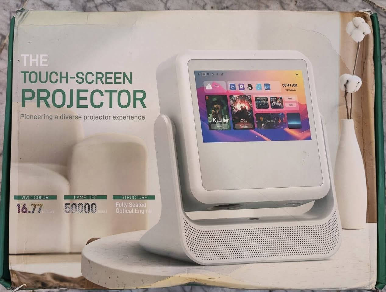 داتاشو واي فاي شاشه لمس وتعرض بدقه 4k نوعيه جدا راقيه وحجمها كبير السعر 200
للتواصل ***********
