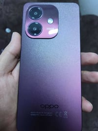 هاتف ذكي طراز Oppo A3x (CPH2641) باللون الأرجواني أو الأحمر السديمي. ا...