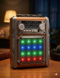 راديو خشبي • FM/AM • USB وكارت