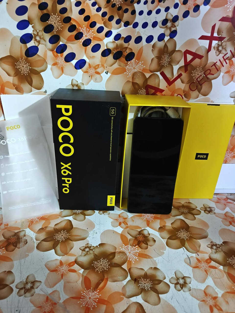 جهاز بوكو اكس 6 برو ذاكرته 512 ملحقاته كاملة جهاز نظيف بالكامل لا داخل تصليحولا مفتوح وين ما تريد تاخذة وتشوفة اخذة وشوفة مكاني بغداد الشعب وهذا رقمي الي يحب يدخل واتسا***********السعر 300 الف
