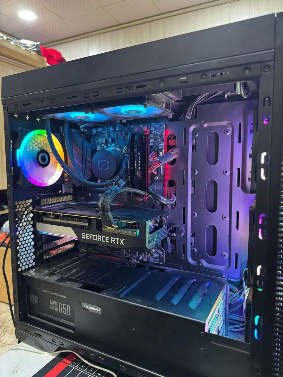 NVIDIA GeForce RTX 3060 Ti

CPU:Intel(R) Core(TM) i7-9700K 

MZB:Z390 GAMING PLUS (MS-7B51)

16Gb Ram

Ram 1Tb SSD

moniter Xeaome 180Hz full hD 
0.5ms

moniter 60HZ

3 headseat RGB

keyboard ajjazz BT,USB,WiR micanickal RGB

webcam full HD

2 Mouse full Gaming RGB كالار, السليمانية


**إذا كنت صاحب هذا الإعلان وتريد حذفه لأي سبب، رجاءا أرسل رسالة إلى الدعم الفني**