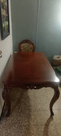 ميز طعام • صاج زان • ٤ كراسي