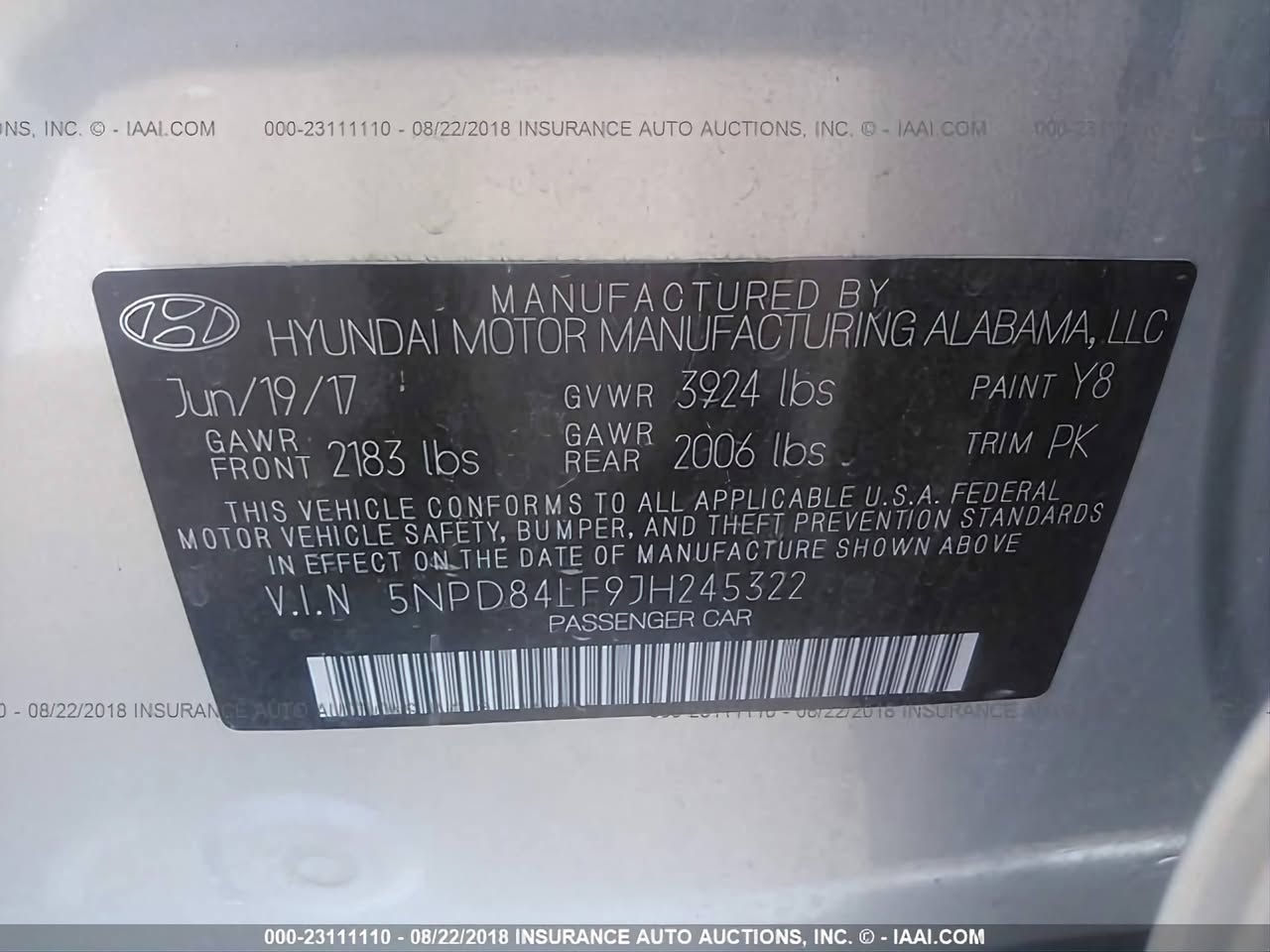 سيارة إلنترا موديل ١٨ تقريبا كلين رقم أربيل ماشية ٥٠ الف ميل بدون إيرباك نظيفه جدا
السعر ١٣٨ 
***********
