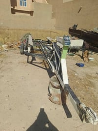 زورق جاهز للبيع مع محرك ١٠٥ حصان  ابو الكير الضخم مع هاي العربانه السع...