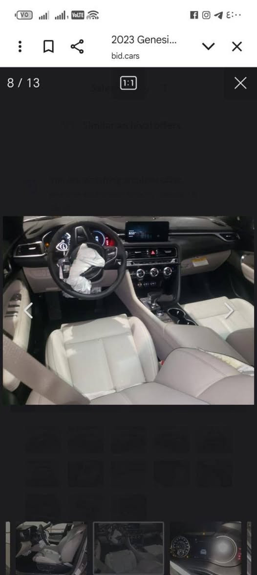 سلام عليكم للبيع G70 موديل ٢٠٢٣ بدون لوحات
الحادث فقط بنيد ودعاميه اماميه كما موضح بل صور
المسافه المقطوعه 12 الف فقط زيرو
المواصفات فول بأستثناء البنوراما
المحرك 2000 تيربو
4 سلندر
الداخل لون ابيض
سياره وضع الشركة جديده
صبغ فقط البنيد الدعاميه نفس لون بلادي
ارباك فقط دركة
لا لغود ولا شاصي فقط بنيد 
مكانها بغداد
السعر المطلوب ٢٢ الف دولار وبيها مجال
تفتصيل اكثر تواصل ع هذا الرقم ***********
