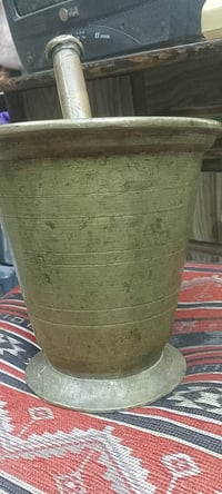 هاون موصلي • نظيف ١٠٠٪ • وزن ٥٣٠٠غ