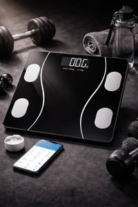 ميزان ذكي • يتصل بالتطبيق • ٠.٢–١٨٠كغ