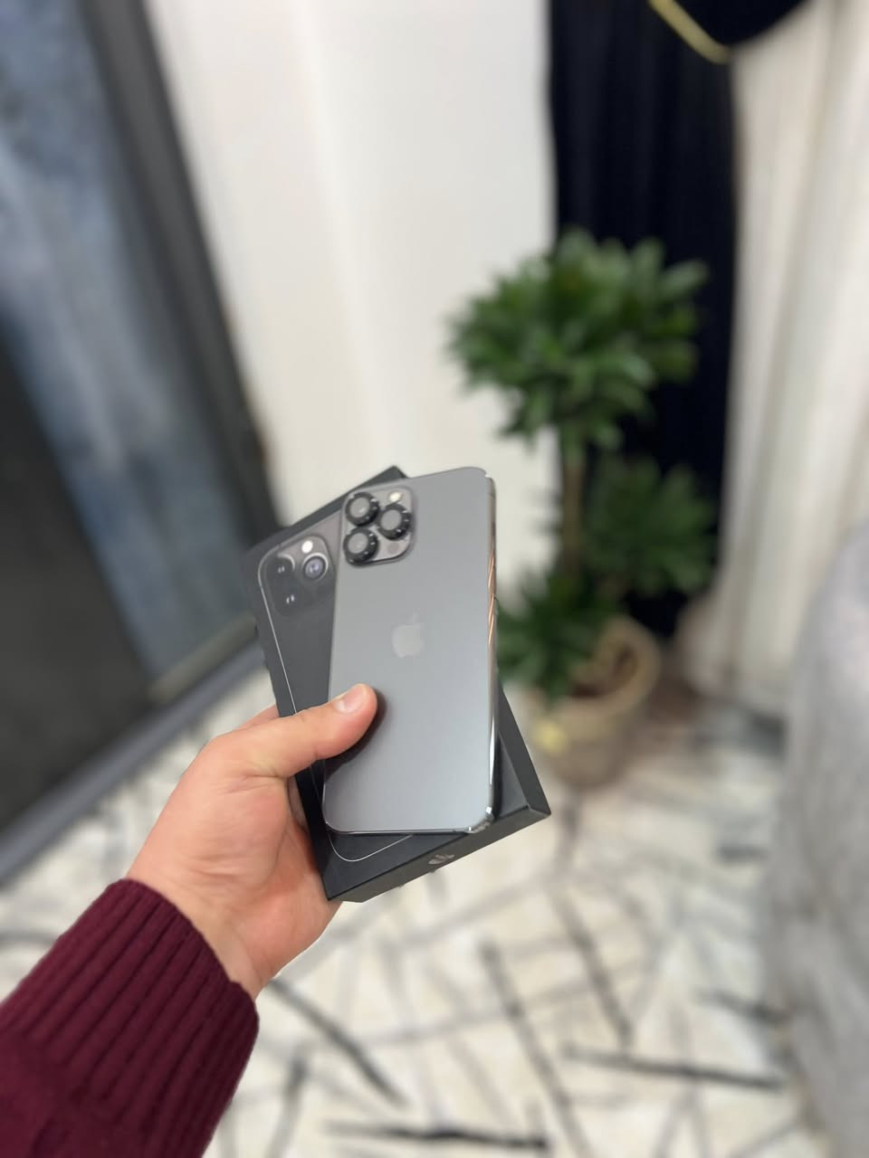 ايفون 13 برو ماكس للبيع بطاريه 93 الجهاز شرط ما مفتوح ولا يعبر هوا السعر 580 بي مجال مكاني موصل الجديده الشراي يتصل ***********
