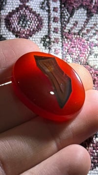 عقيق يماني • طبيعي • ياقوتي