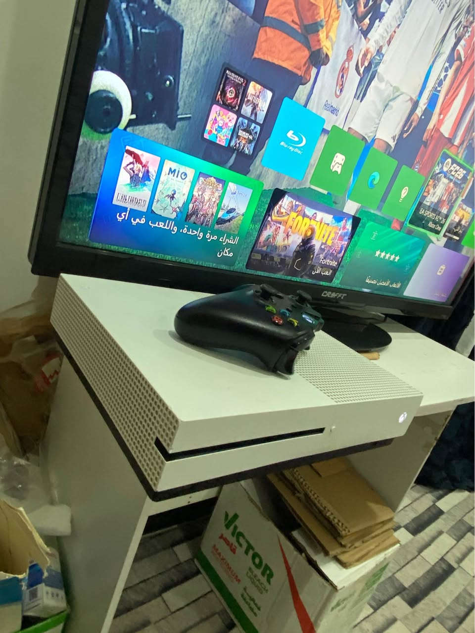 اكس بوكس وان اس ذاكره512 كيكا
كامل ملحقات جهاز مكفول تفحصه وتاخذه
السعر 165 الف مكاني بغداد الدوره
وعندي توصيل بغداد, العراق


**إذا كنت صاحب هذا الإعلان وتريد حذفه لأي سبب، رجاءا أرسل رسالة إلى الدعم الفني**