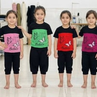 بيجامة بناتي • مقاسات 1/2/3 • امبلاج تعلوقة