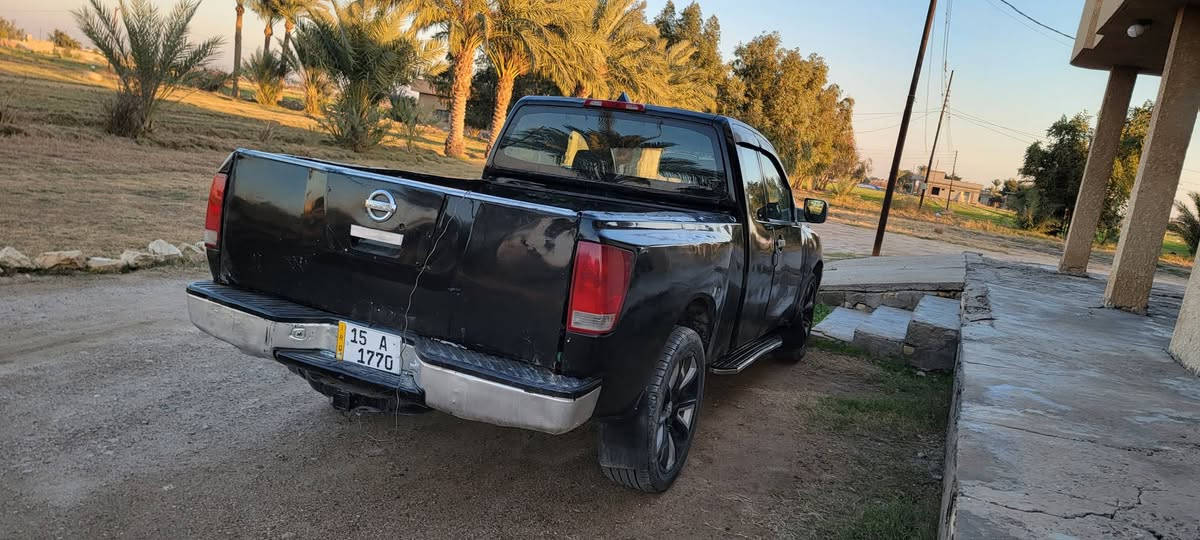 نيسان تيتان موديل ٢٠٠٦ رقم جديد سنويه جديده ٢٠٣٠ هزه جديده رقم مميز مكينه كير جديد مال لكزز كير اوتوماتيك تعليك ويل كب تخم تاير جديد شاشا ٥راكب لايت زنون بيها ضربه البدي جه اليسرى مصبوغه للبيع او مراوس السعر ٧٢ عنواني غرب سجن ابي غريب رقمي ***********
