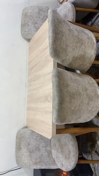 ميز طعام يتكبر ويصغر اخو جديد خشب زان ٤ كراسي مكانه دوره الاثورين 0751...