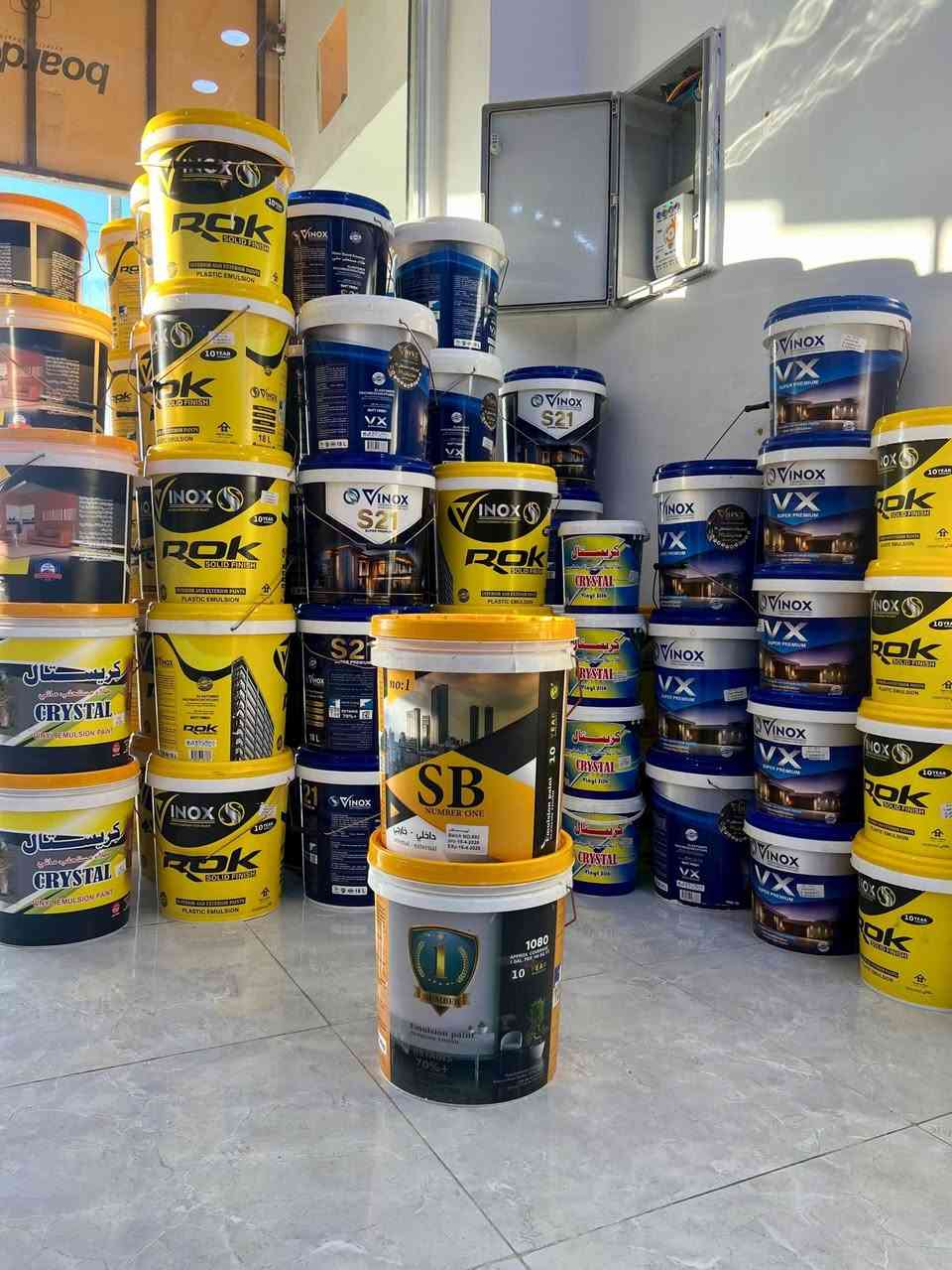 على بــركة الله نــعلن لــكم
عن وصول وجبة اصباغ جديدة

#كريستال
#نمبر_وان_SB
#فينوكس_كافة_الفئات الجديدة كليا
بكافة الفئات والأحجام وبـأسـعار تنـافسية 🔥

صبغ أساس 🎨
بنتلايت أبيض 🎨
بنتـــلايت تـبنـي  🎨
بــلاستيكي ابــيض 🎨 

موقعـنا 📍
#الشارع_العام_قرب_مدرسة_الفتوة_مجاور_مرطبات_فستقة

للأستفسار أكثر التواصل معنا على الخاص
او الإتصال عبر الواتس آب ***********

وأهلا وسهلا بالجميع 🌹
