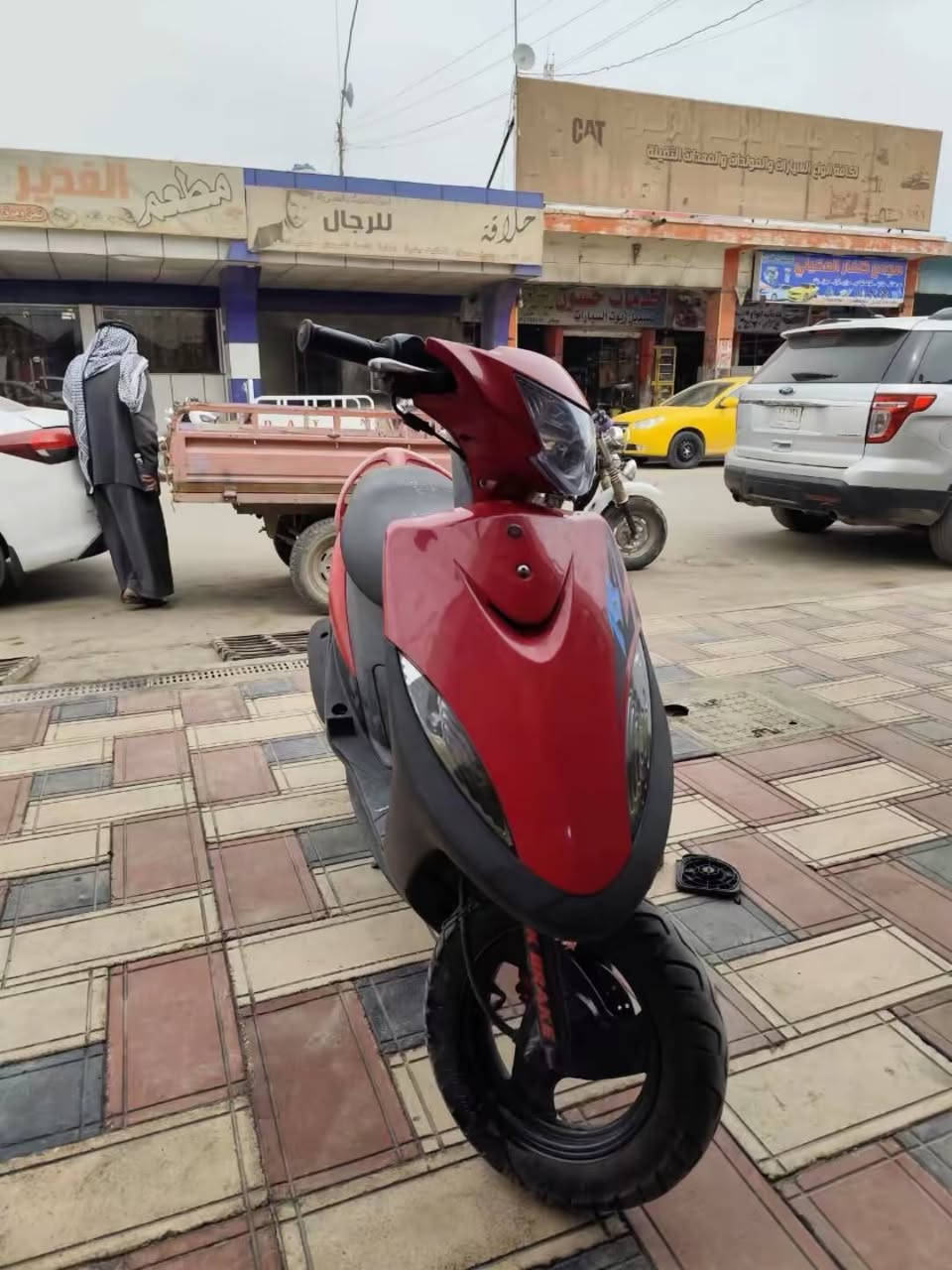 سلام عليكم ماكس عدله حمره البيع كفاله عامه برغي مامفتوح منها مبدله بس جوزه مال سويج ول بلادي عندي دراجه شلعه ومعدل طالعه من معرض الزيتون رقم***********
