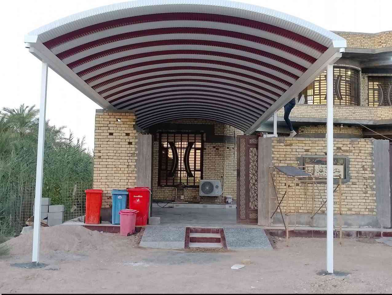 ورشة علي البصراوي الأعمال السقائف والكيسبان والكرفانات البصرة ***********
