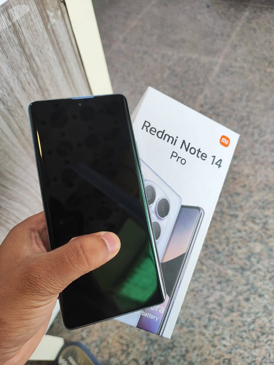 سلام عليكم
للبيع ريدمي نوت 14 برو – ذاكره 256GB  
 الجهاز نظيف جداً  الشاشه شخط واحد مابيه 
ملحقاته كامله و اصليه 
لكامره الخلفيه ٢٠٠ ميكا
 الجهاز يخبل يشغل ببجي ٦٠ فريم بدون اي مشاكل
ما مفتوح ولا امبدل بي اي شي بحاله الوكاله
كلشي بي شغاله بصمه اصبع بصمه وجه كله شغال وين ما تريد تفحص افحص 
السعر 270 وبي مجال 
مكاني كربلاء حي الوفاء


**إذا كنت صاحب هذا الإعلان وتريد حذفه لأي سبب، رجاءا أرسل رسالة إلى الدعم الفني**