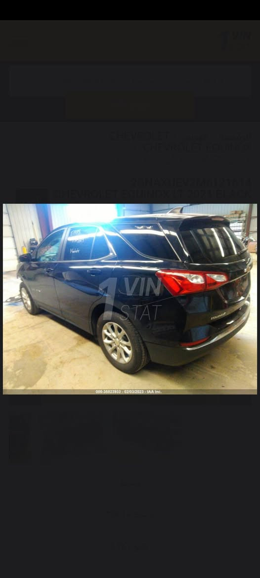 شفروليت اكوينوكس 2021 LT (AWD) - نظافة تامة وإدامة أصلية جاهزة
​نوع السيارة: Chevrolet Equinox 2021 LT AWD
​المحرك: 1.5L Turbo
​العداد: 160,000 كم
​الحالة الميكانيكية: ممتازة جداً. السيارة خضعت لتصفية شاملة مؤخراً: (تخم تايرات جديد، تخم دسكات وبلكات جديد، منظومة تبريد جديدة مع ماء راديتر جديد). السيارة لا تستخدم إلا زيت Amsoil الأصلي وبنزين محسن بانتظام.
​الحادث: الضربة أمامية جانبية خفيفة (مرفقة صور الحادث الأمريكي مع الصور للشفافية)، شواصي وبدن داخلي سليم ومكفول 100%.
​الرقم: شمالي أربيل (تحويل أو وكالة مضمونة).
​الشاصي: 2GNAXUEV2M6121614
​السعر: 125 ورقة وبيه مجال بسيط للشراي
​📍 الكوت / واسط
📞 للهاتف: ***********

