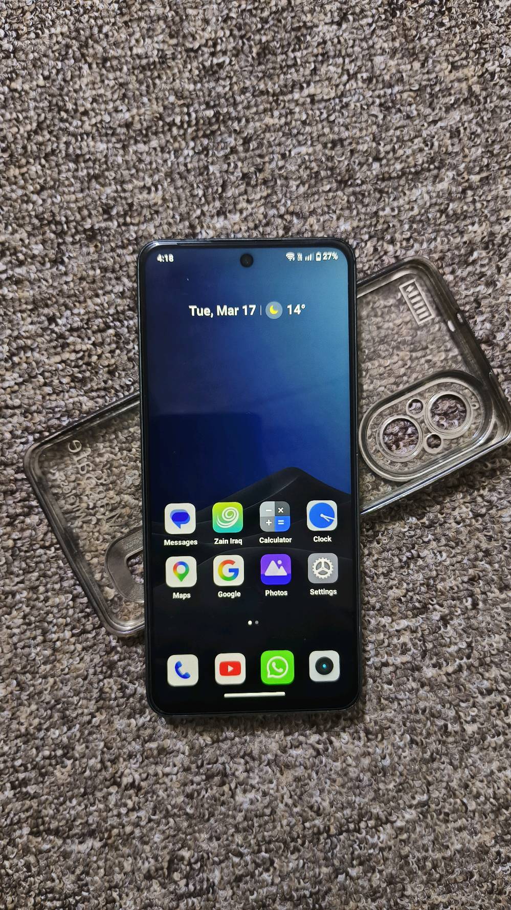 ريلمي C67
جهاز اخو الجديد 
ذاكرة 256 
معالج سناب دراگن 685 
بطارية 5000
بدون ملحقات 
سعره 130 
ناصرية مركز ***********
