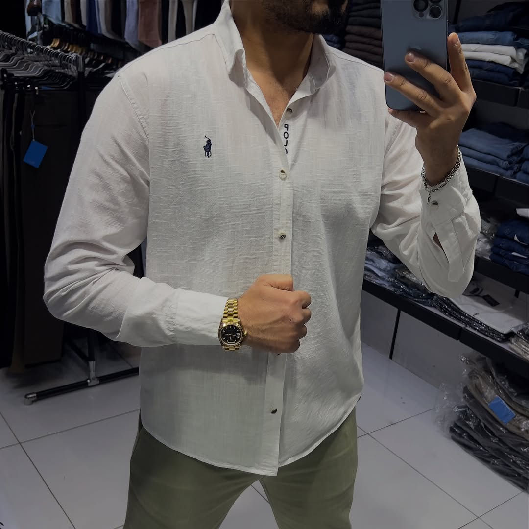 قميص ماركه خامه قطن ٥٠٪؜ للن ٥٠٪؜ متوفر(10 لون✅)
قياسات S M L XL XXL قياس المعروض L
بنطرون ماركه قياسات من 30 إلى 40 
المنشئ تركي 🇹🇷 
توصيل بغداد 5 الف  توصيل محافظات 5 الف
العنوان بغداد مول زيونه طابق الاول 
التواصل دايركت او واتساب ***********
