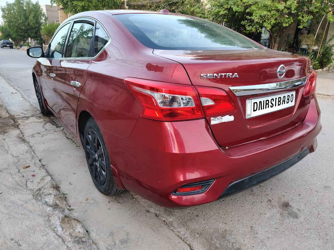 السلام عليكم ورحمه الله وبركاته نيسان سينترا SV
2016 امريكي   
رقم سليمانية مكانها بغداد
عداد المسافه 122 الف كيلو قابل للزيادة 
حادثها جاملغ جهه السائق جزء من
 البنيد بدون لغد او بدنه بالعراق طخه خفيفه جاملغ الخلفي جهه السائق والصوره موجوده السياره نصف مواصفات 
محدد سرعه 
تحكمات ستيرن 
كاميرا و شاشه مرايات الجانبيه كهربائيه محرك 1800 تنفس طبيعي سياره عليها ادامه منظومه بنزين كامله  بطارية جديدة  تايرات اذن محرك  بالاضافه ان السياره تحتوي على منظومه غاز يعني مرتاح من الادفانز بالصيف و الدهن يبقى عندك نظيف و المحرك مرتاح
سعر السيارة $115
***********
