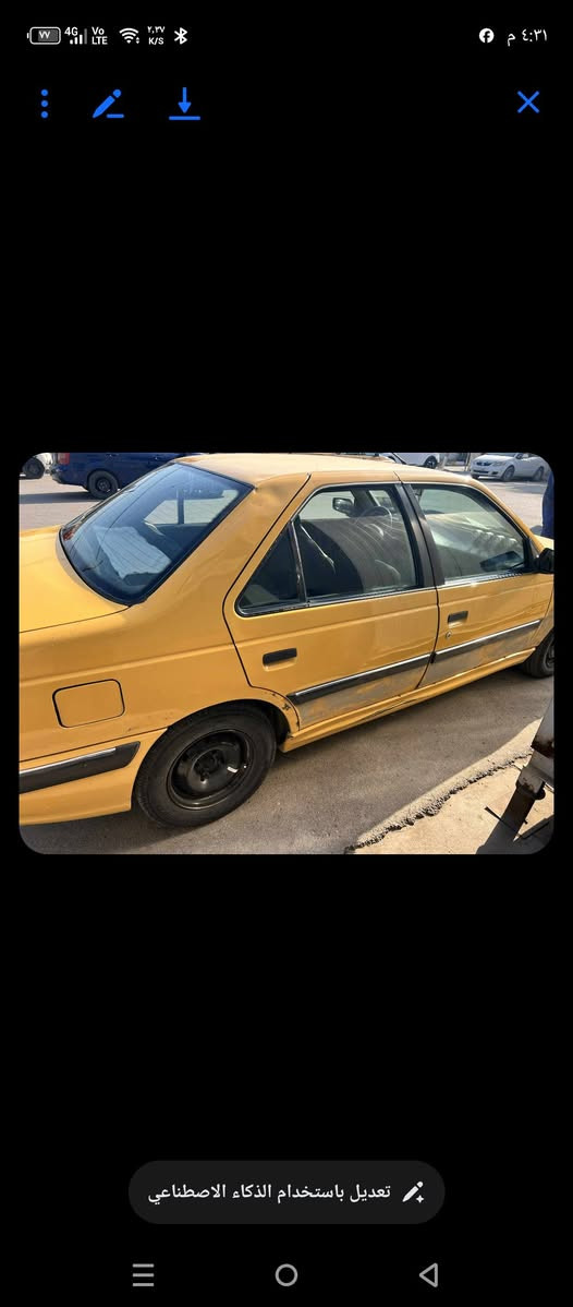 السلام عليكم سيارهه بيجو مابيهه لا صبغ ولا تبديل كله شغال تبريد كير  مكينه  السعر ٤٥ورقه  الاستفسار ***********
