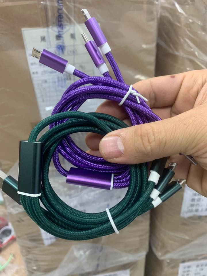 5A High Quality 3in1 Fast Charging Data Cables
4 Cores / Pure Copper
2 Colours in Braided (3500pcs)
1 Color in TPE! (1000 pcs)

#cnwlinks #cnwlink #stock #cable #fastchargingcable #3in1cable


**إذا كنت صاحب هذا الإعلان وتريد حذفه لأي سبب، رجاءا أرسل رسالة إلى الدعم الفني**