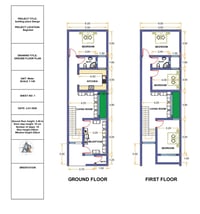 تصميم مخطط 120م طابقين واجهة 6 والنزال 20م  للتواصل 07733005284