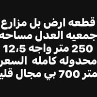 مزارع جمعية العدل • ٢٥٠م • واجهة ١٢٫٥م