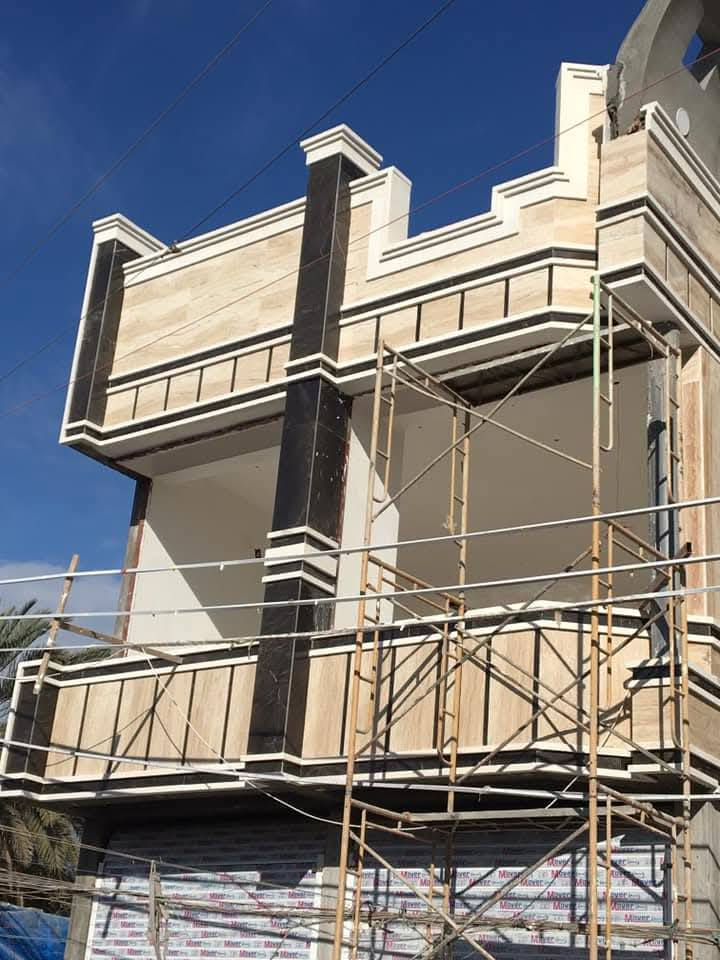 نماذج من أعمالنا تغليف الواجهات الخارجية بالحجر والمرمر للإستفسار واتساب *********** *********** والارضيات والجدران
