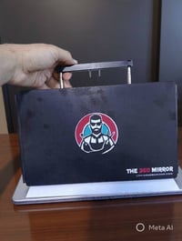 مرأة بزاوية 380 درجة (اصلية) تحتوي على مودات واضاءة  شحن تايبسي  مع 3 ...